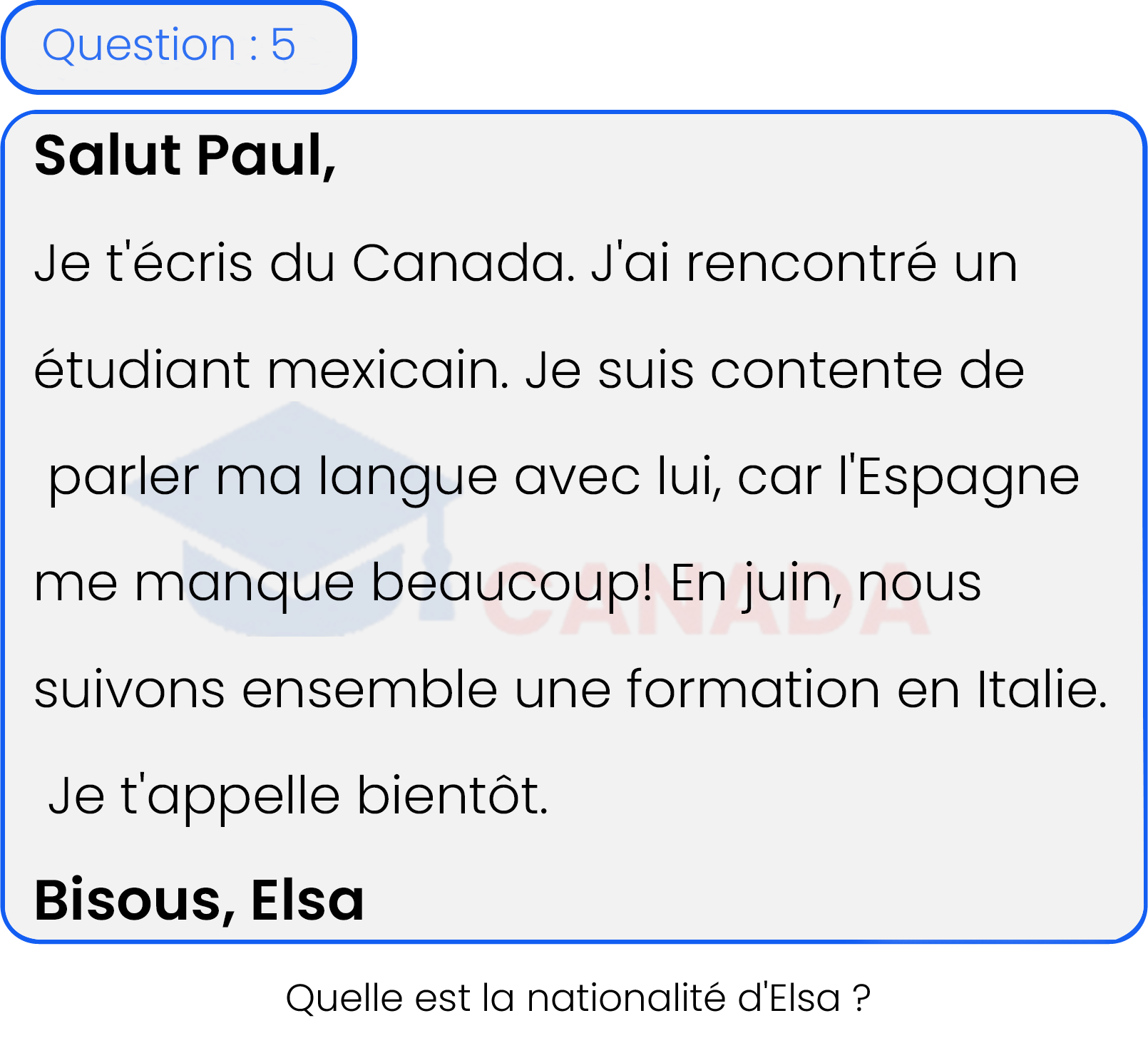 Question 5