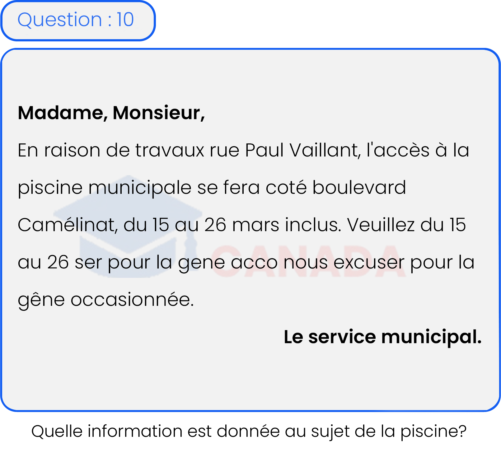 Question 10