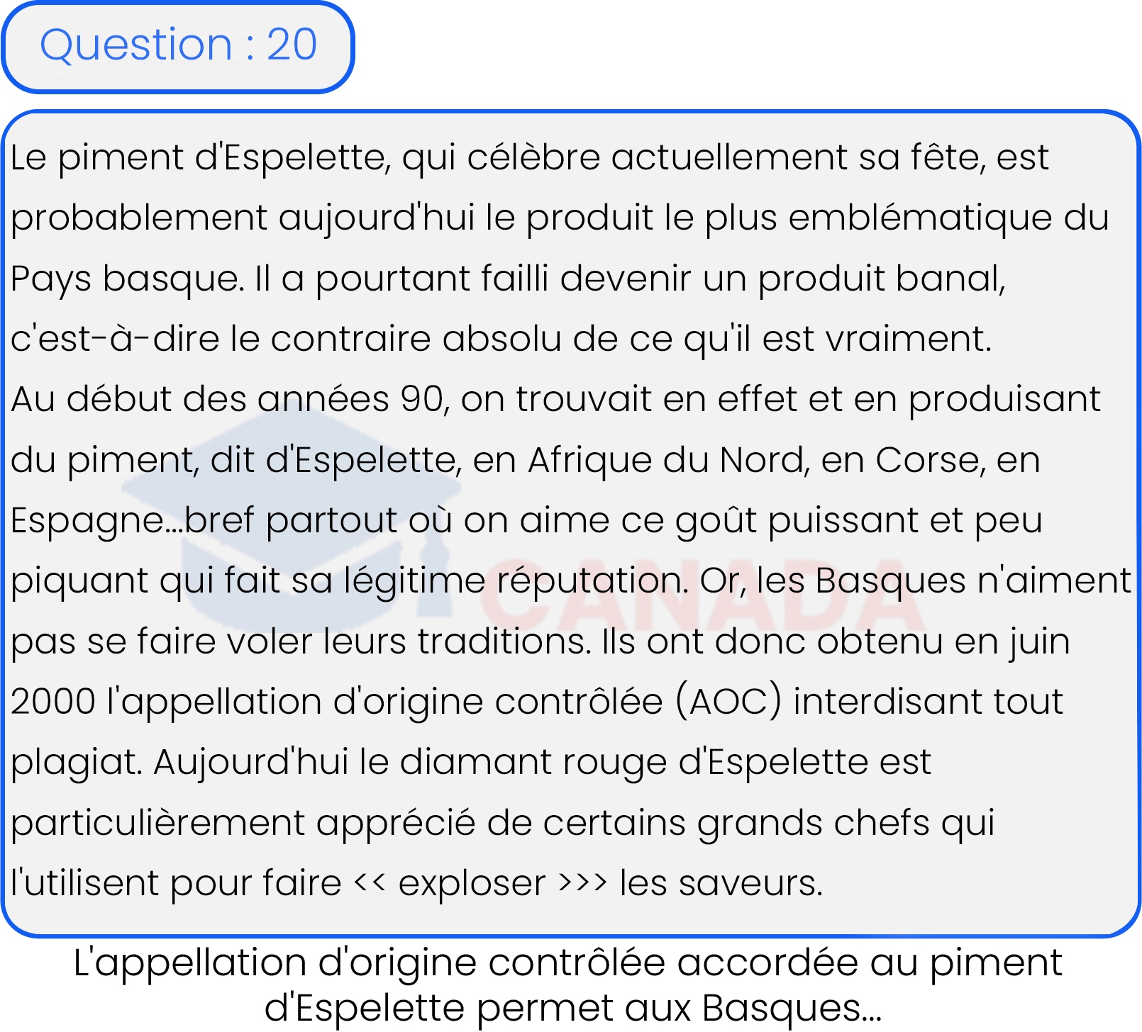 Question 20