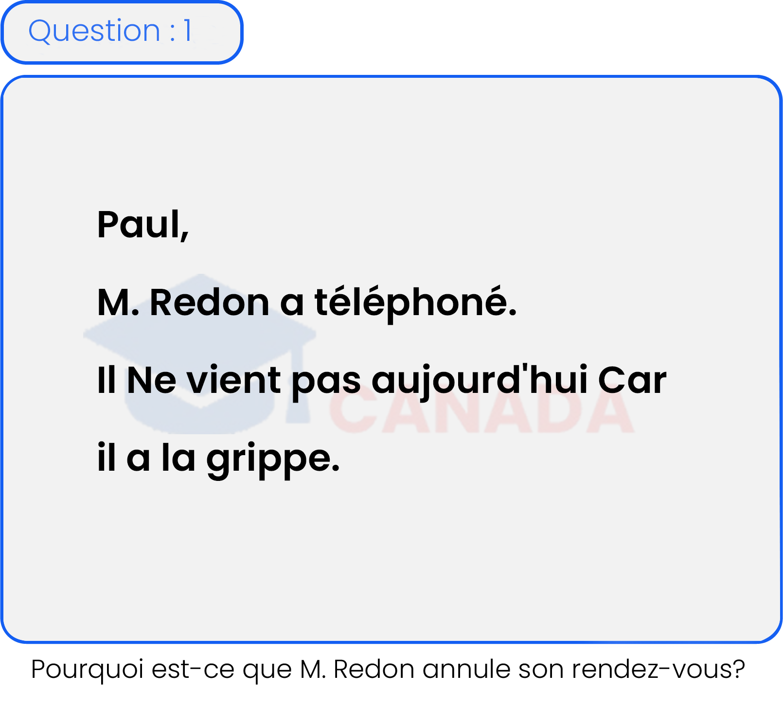 Question 1