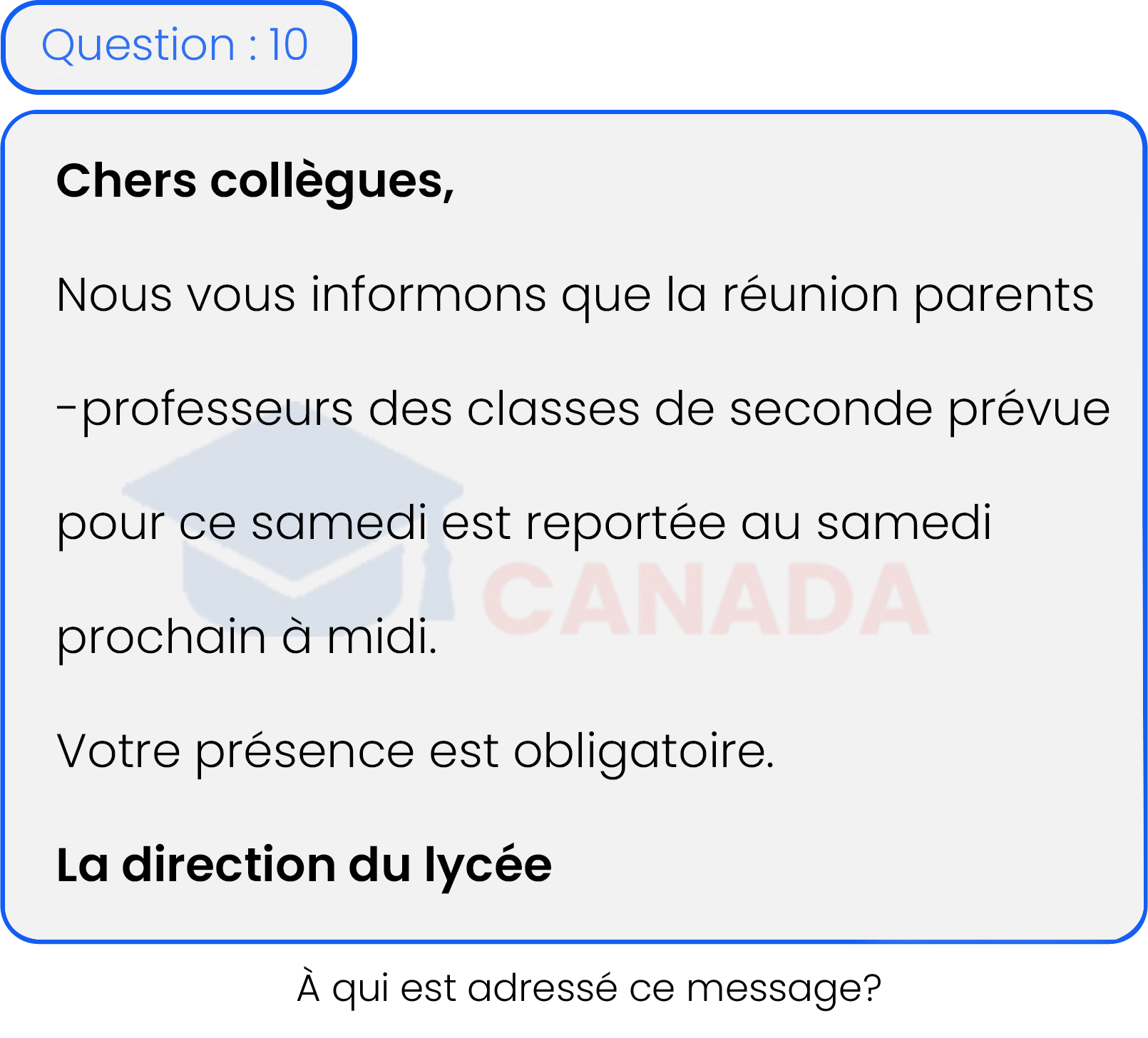 Question 10
