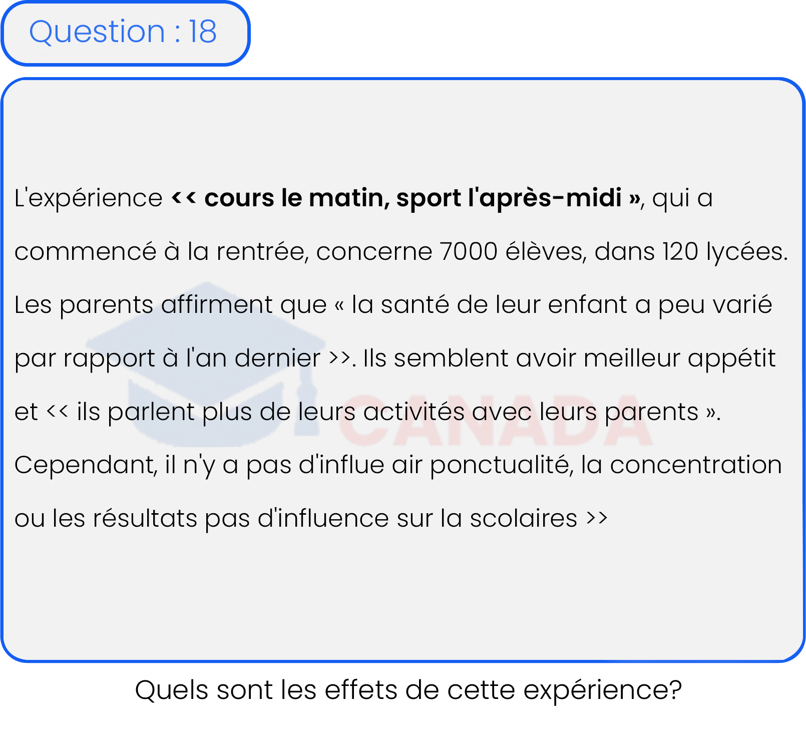 Question 18