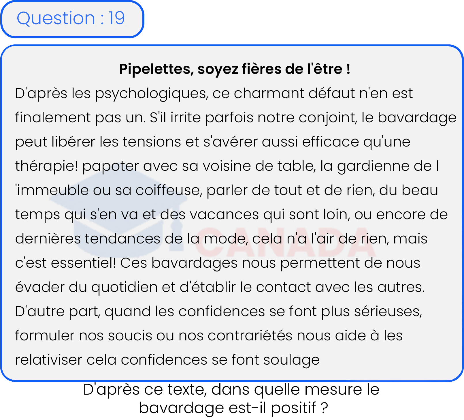 Question 19
