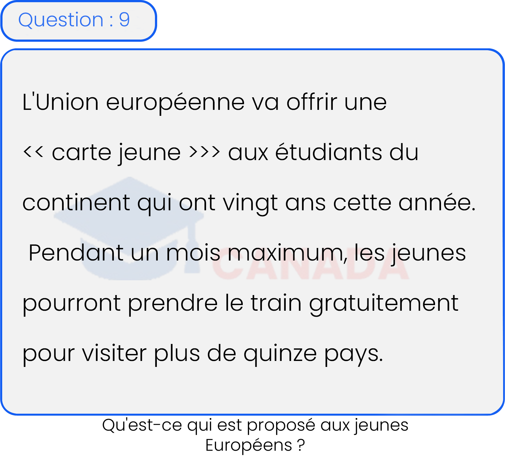 Question 9