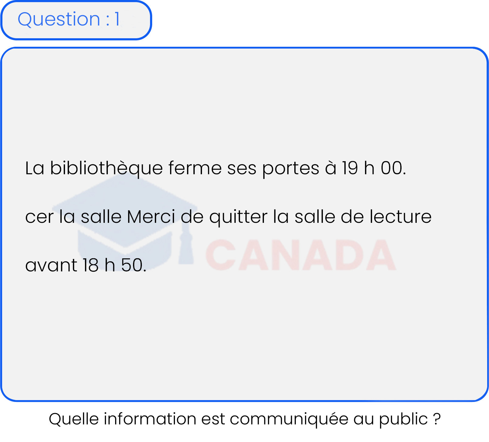 Question 1