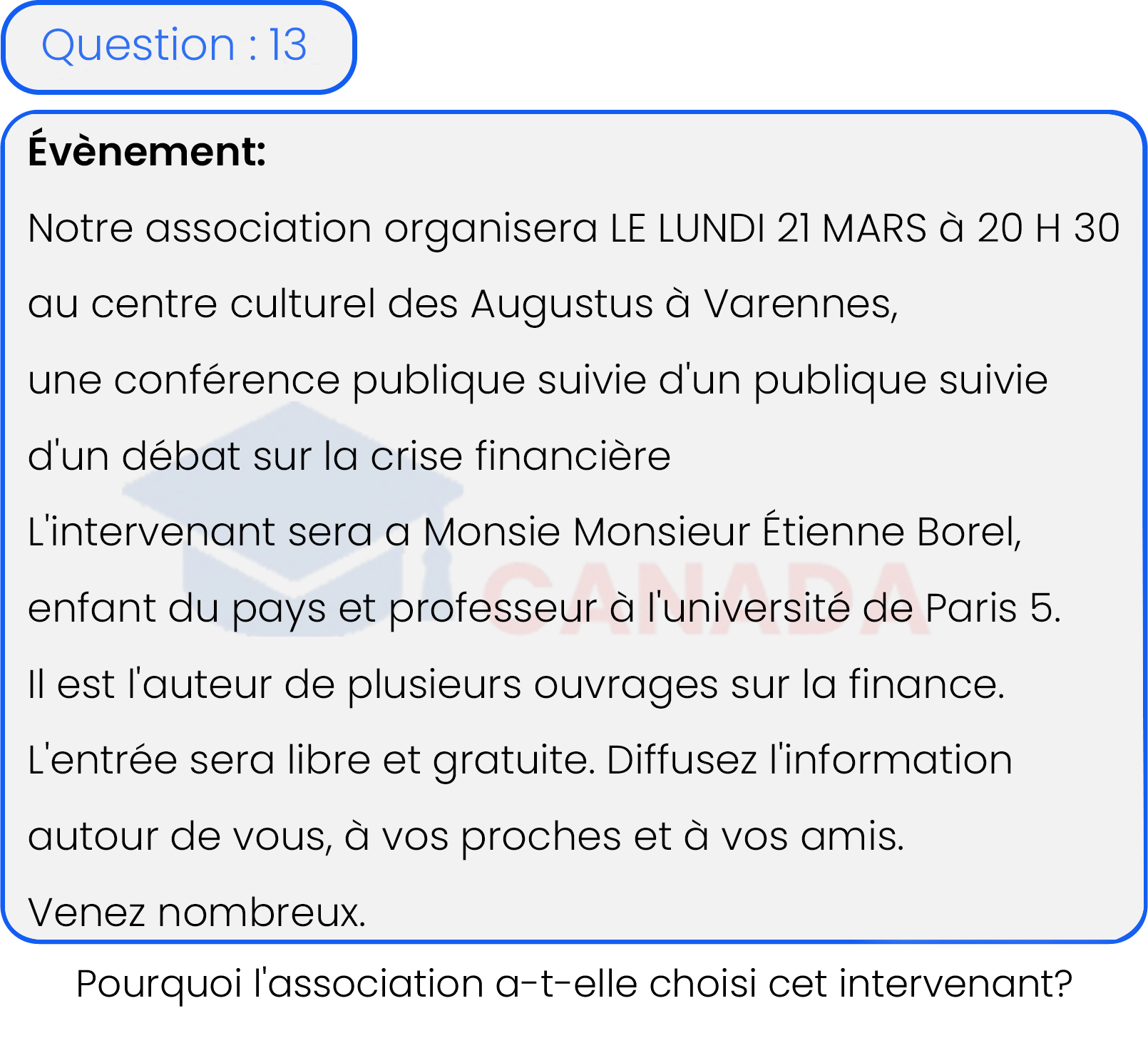Question 13