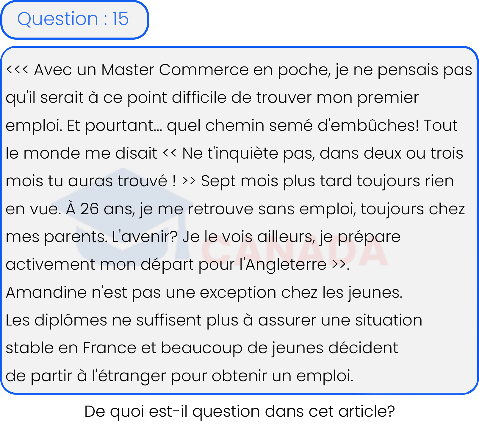 Question 15