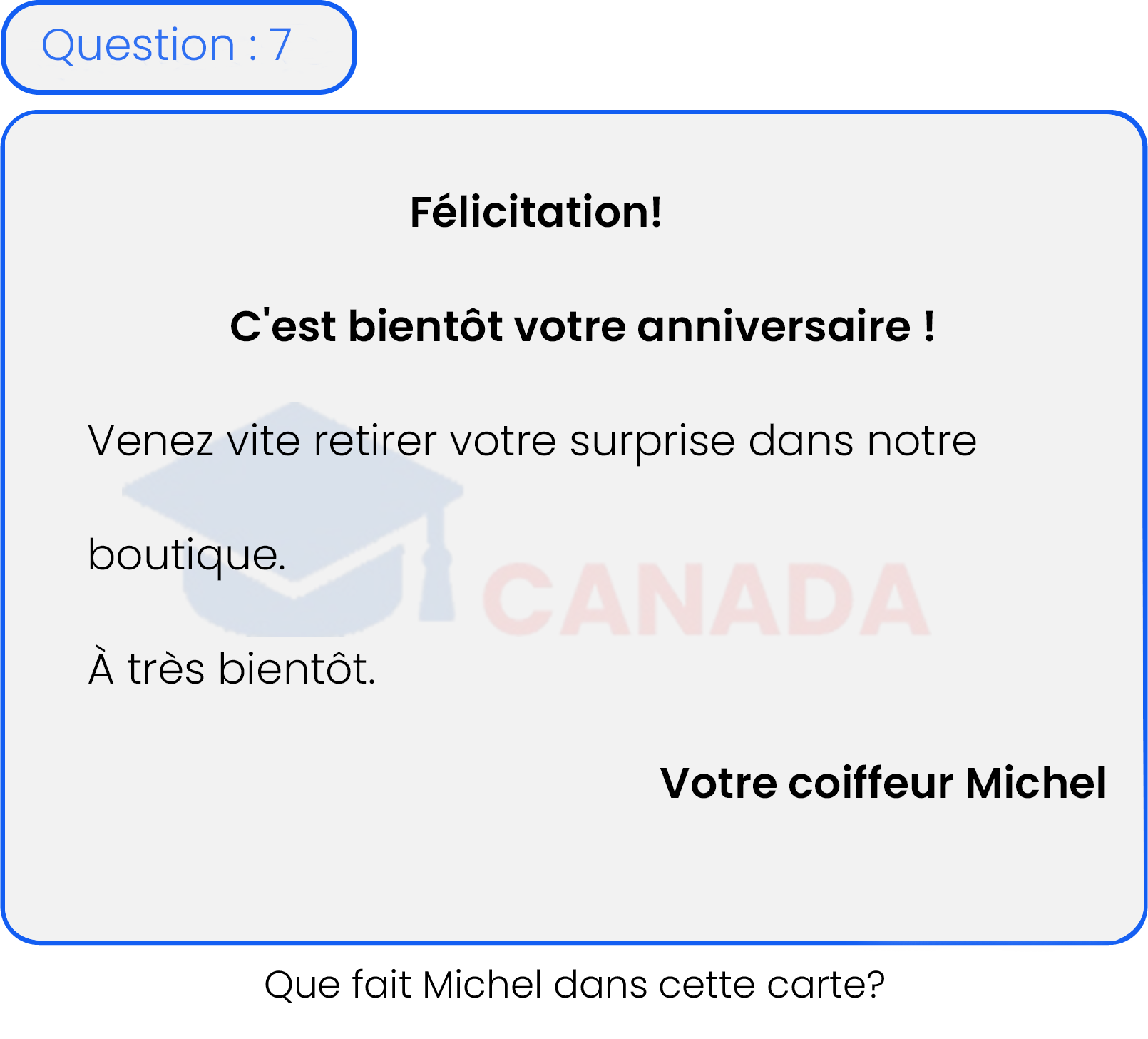 Question 7