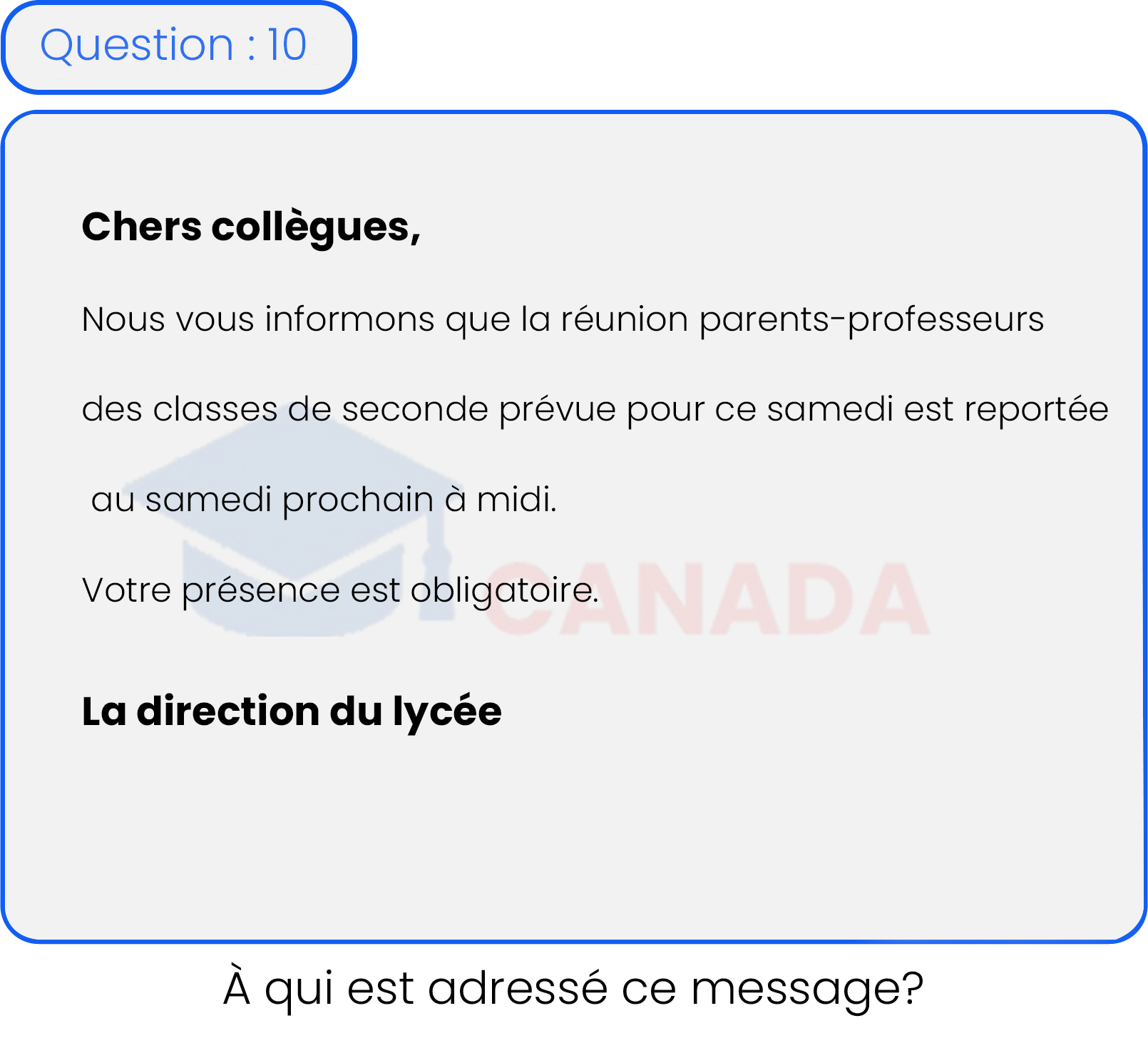 Question 10