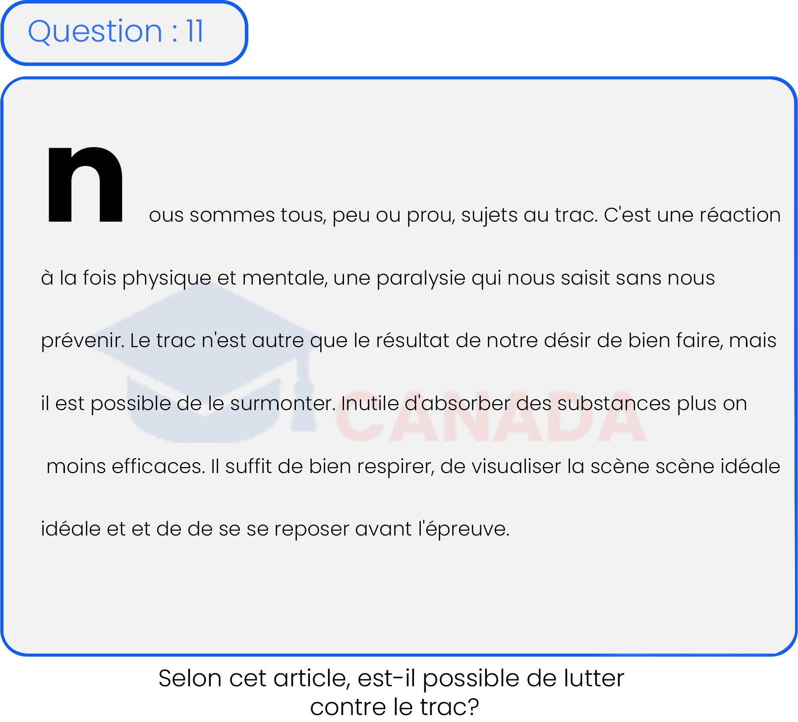 Question 11