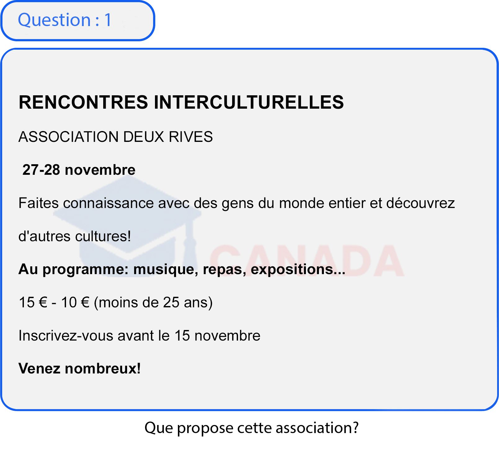 Question 1
