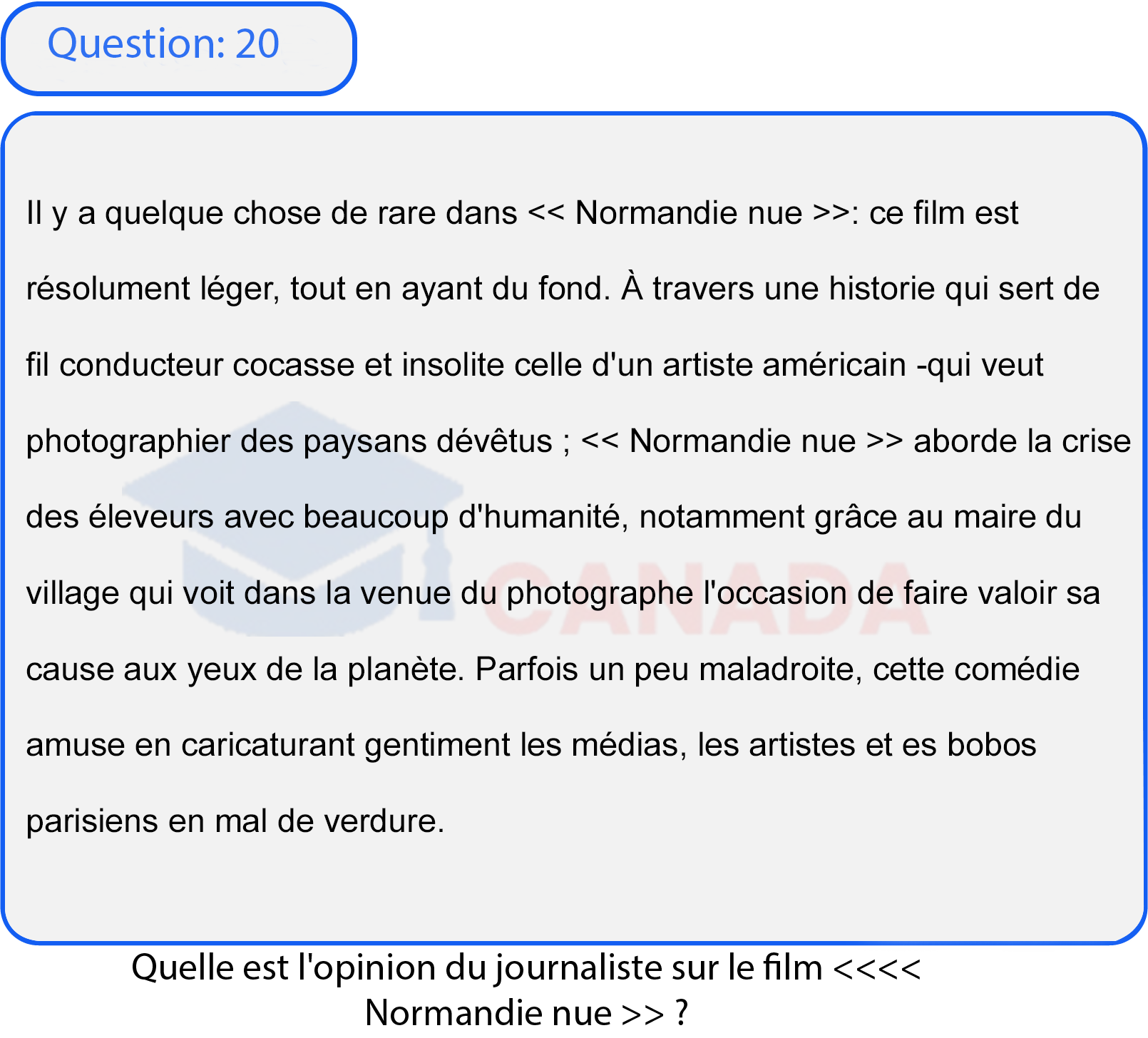 Question 20