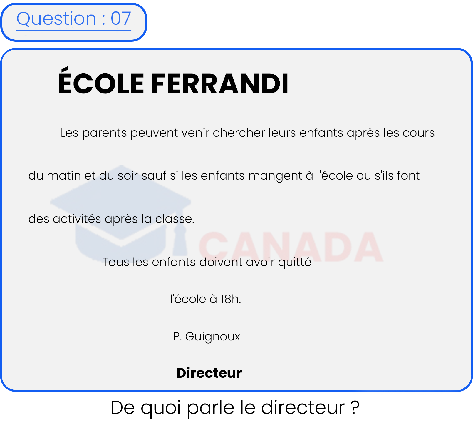 Question 7