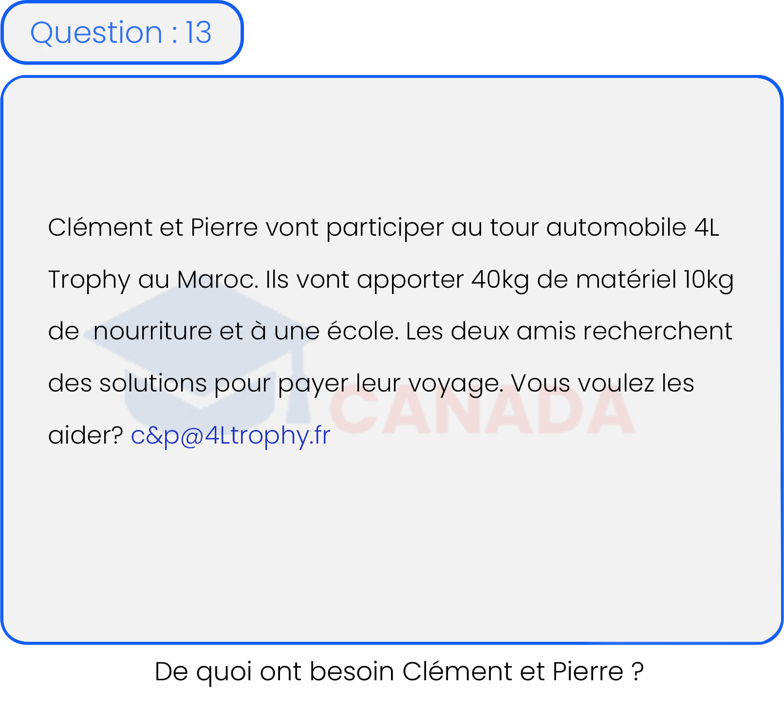 Question 13
