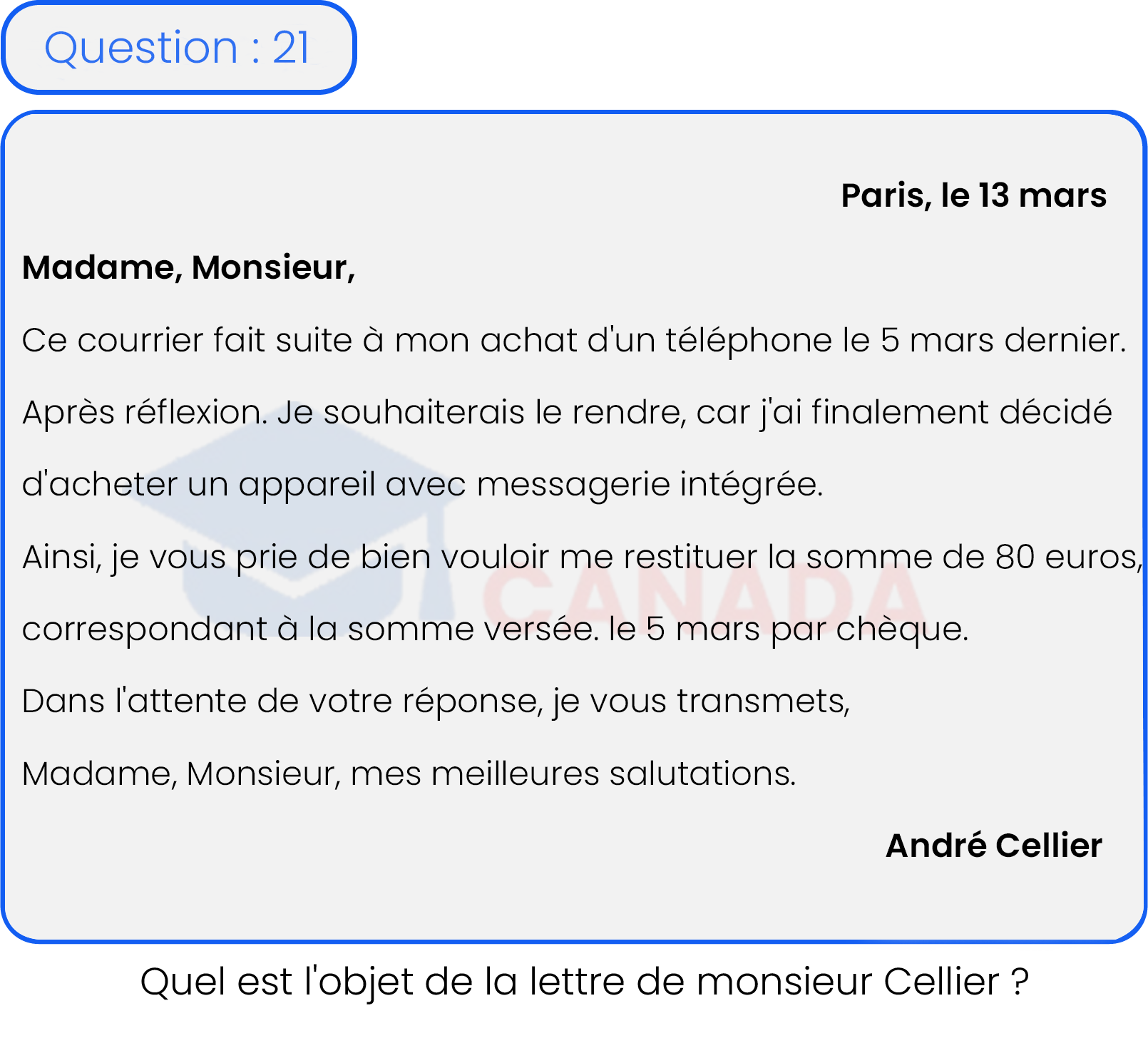 Question 21