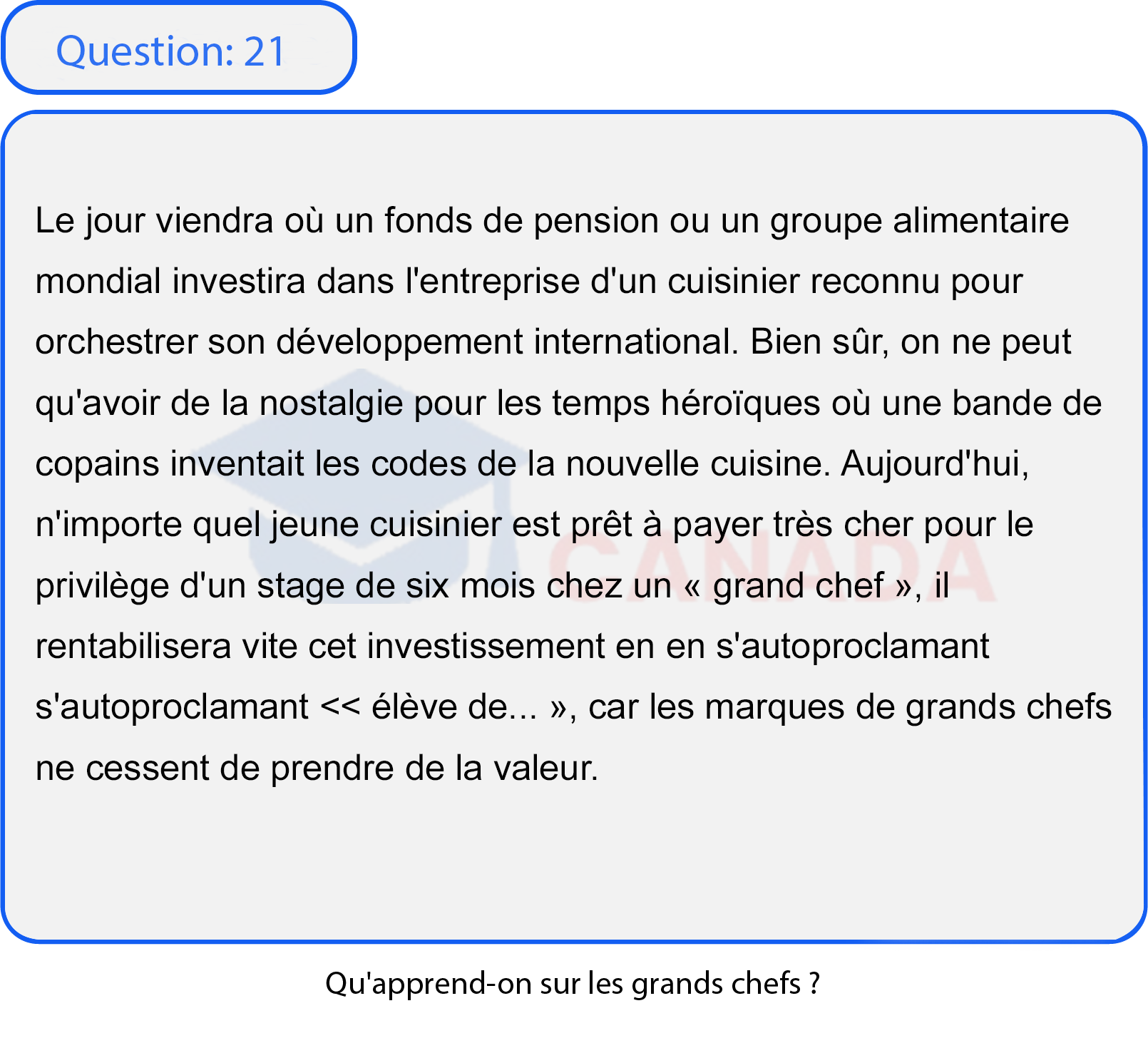 Question 21
