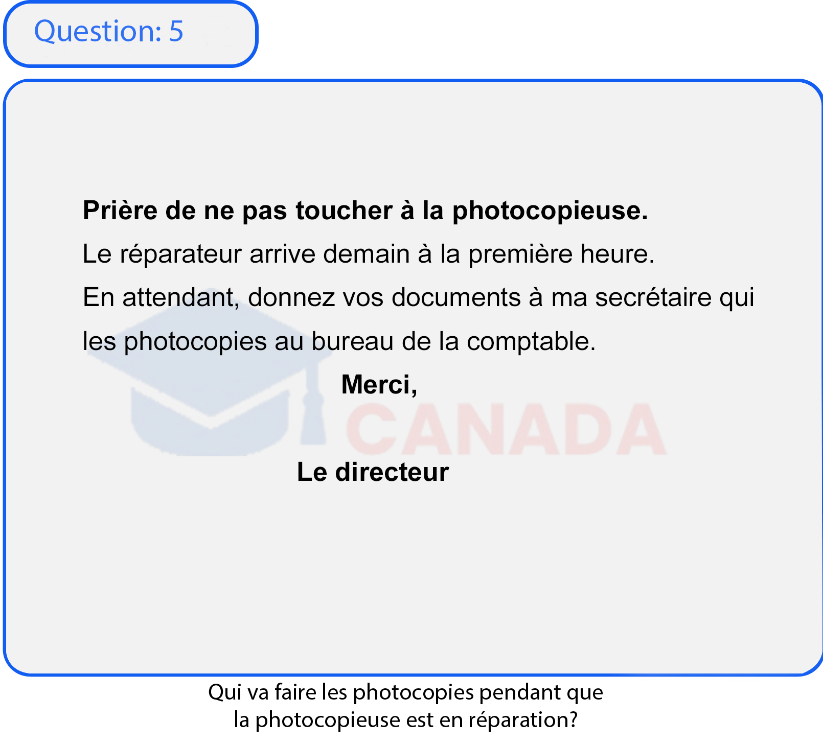 Question 5