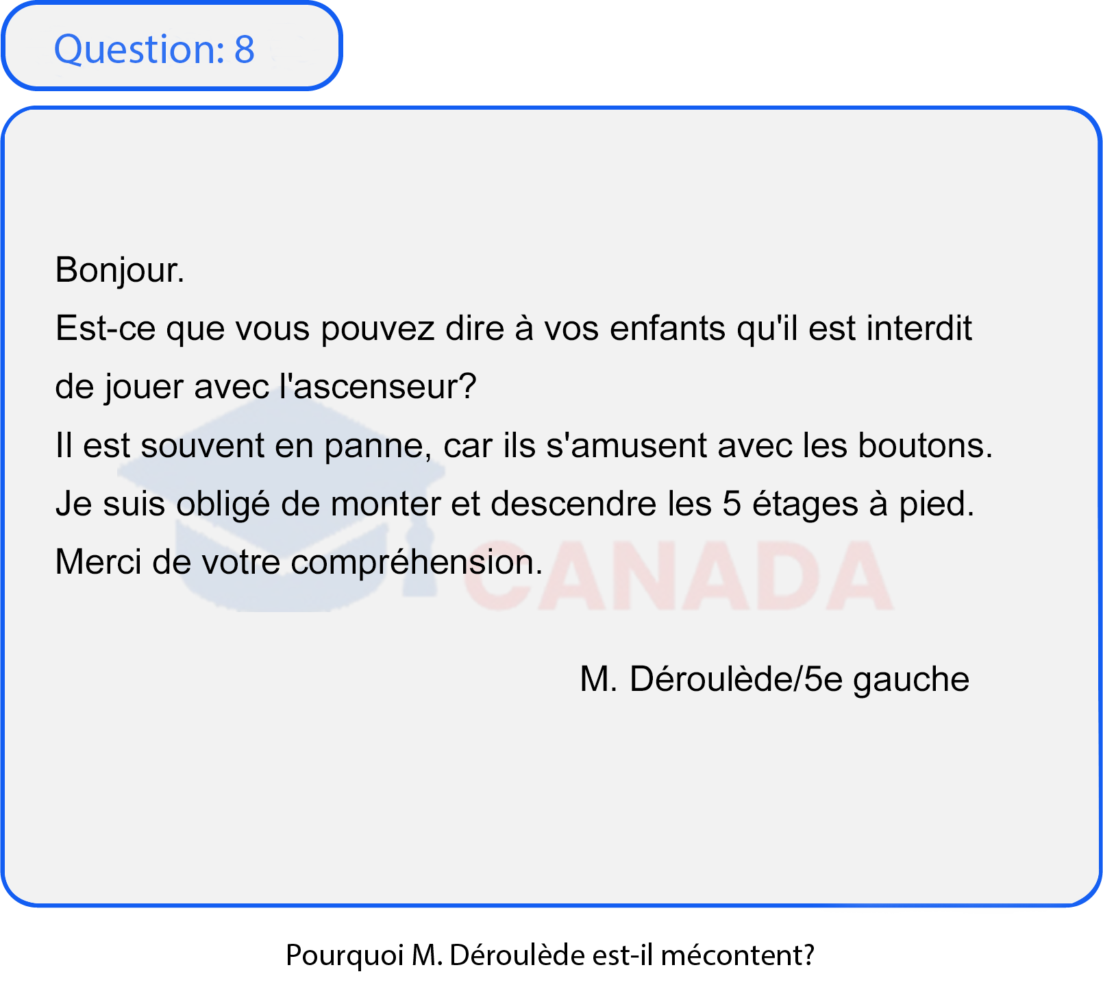 Question 8