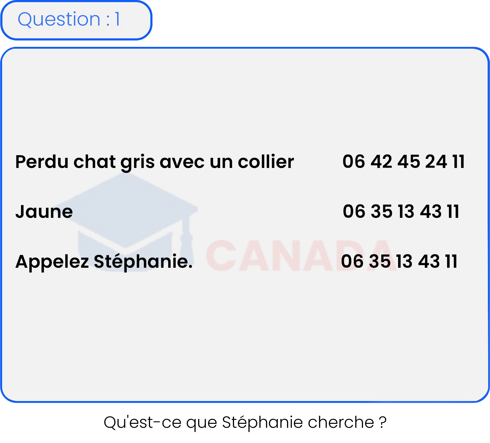 Question 1
