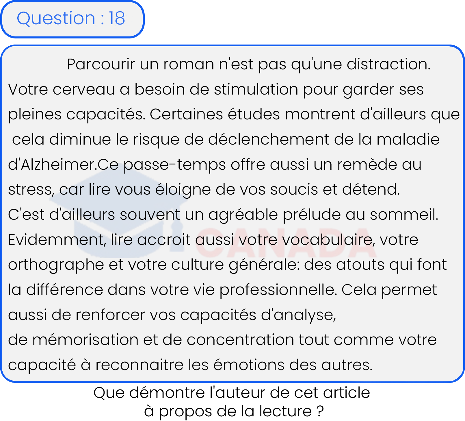 Question 18