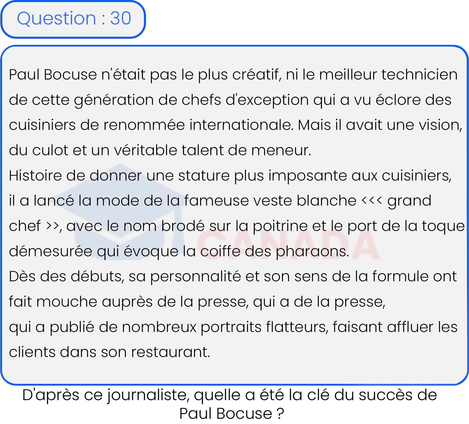 Question 30