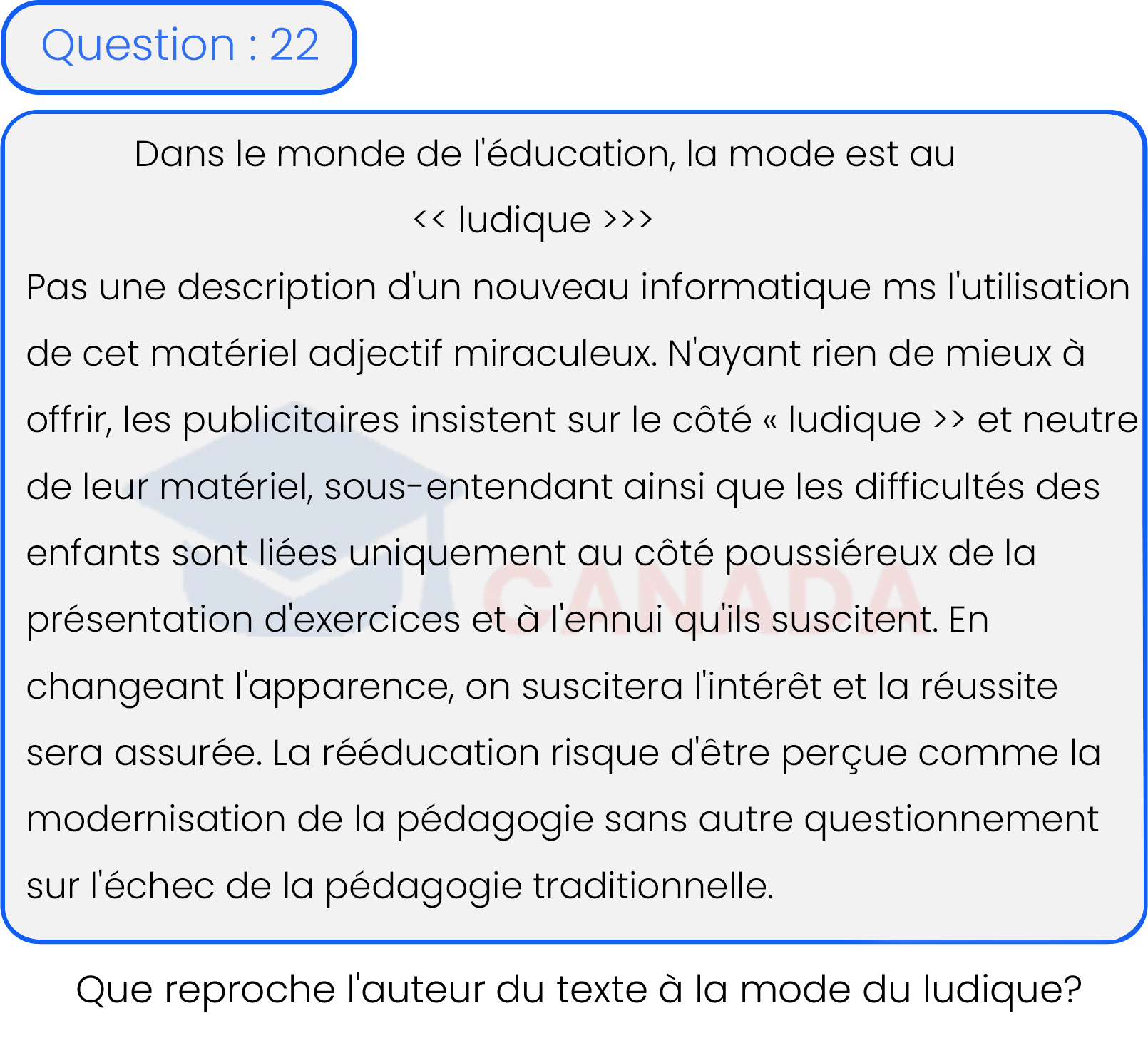 Question 22