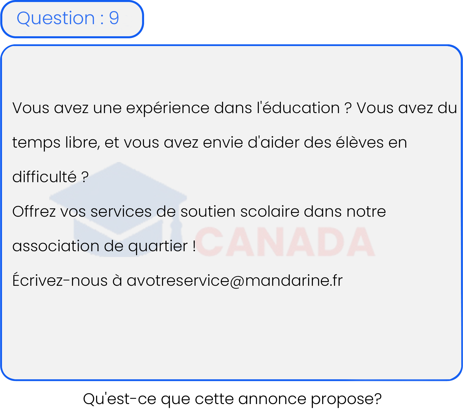 Question 9
