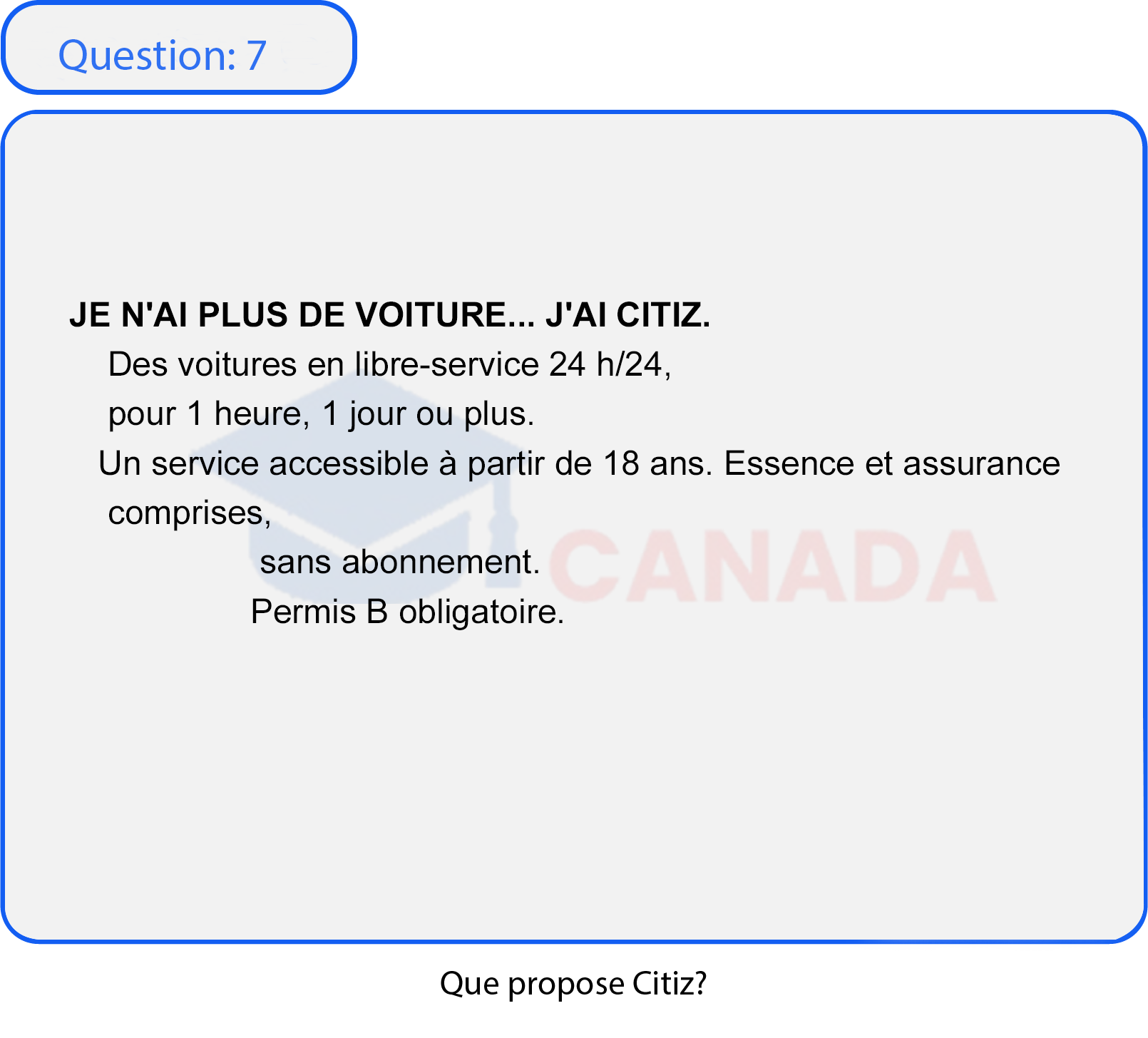 Question 7