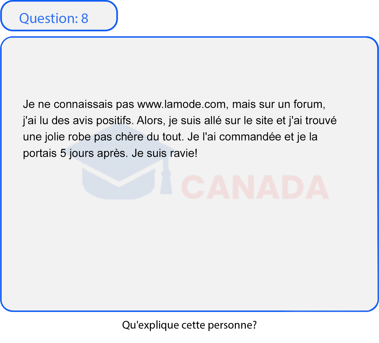 Question 8