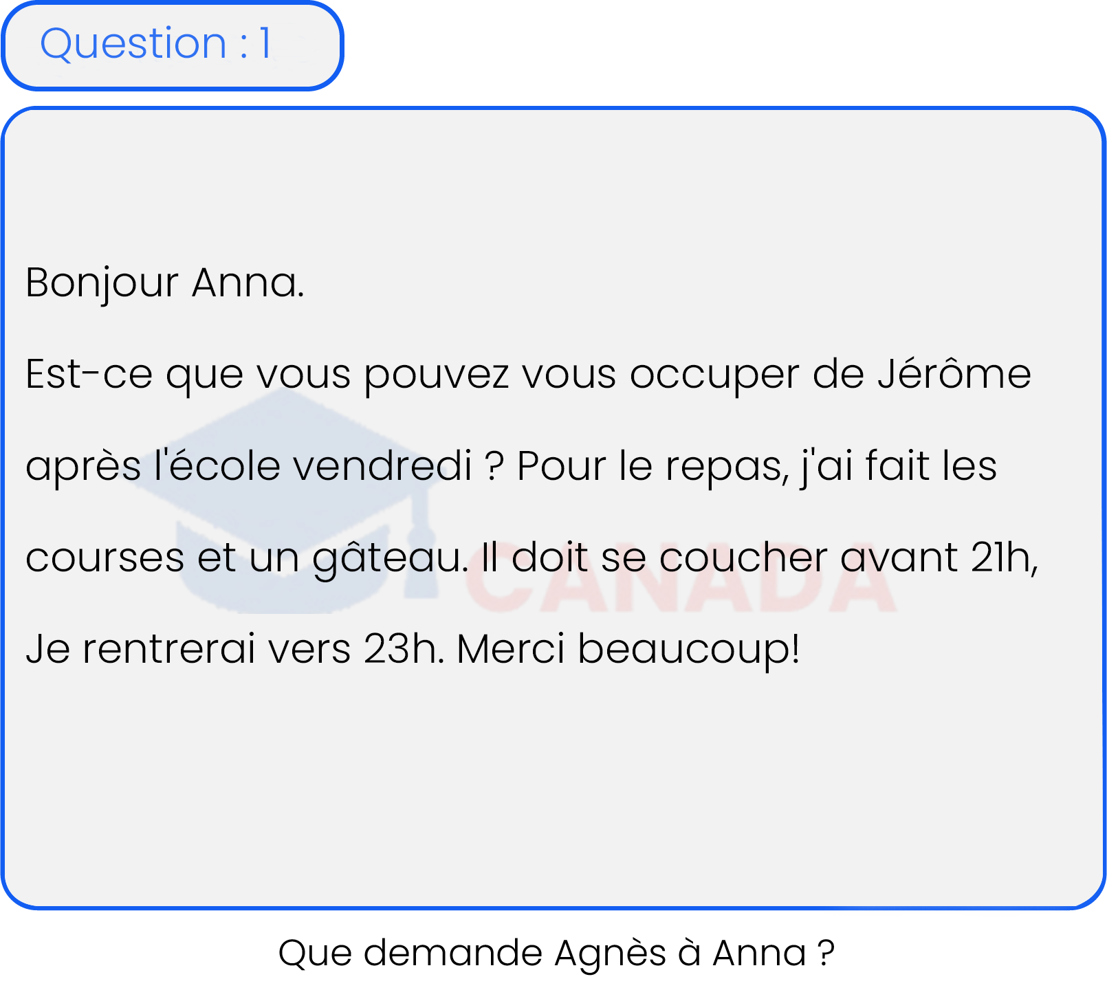 Question 1