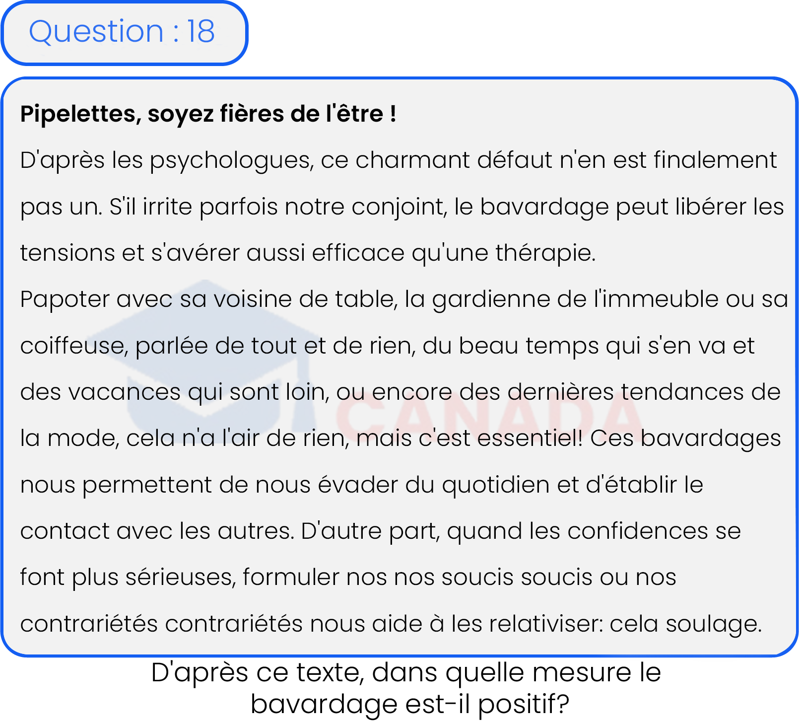 Question 18