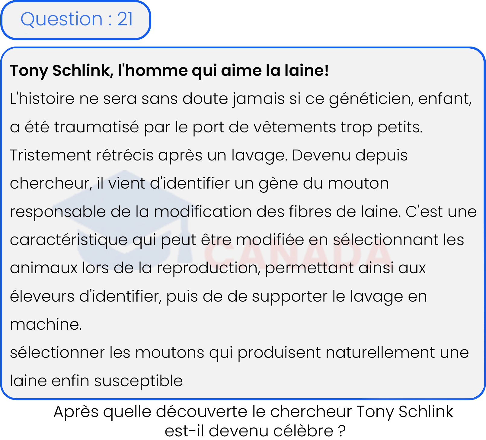 Question 21
