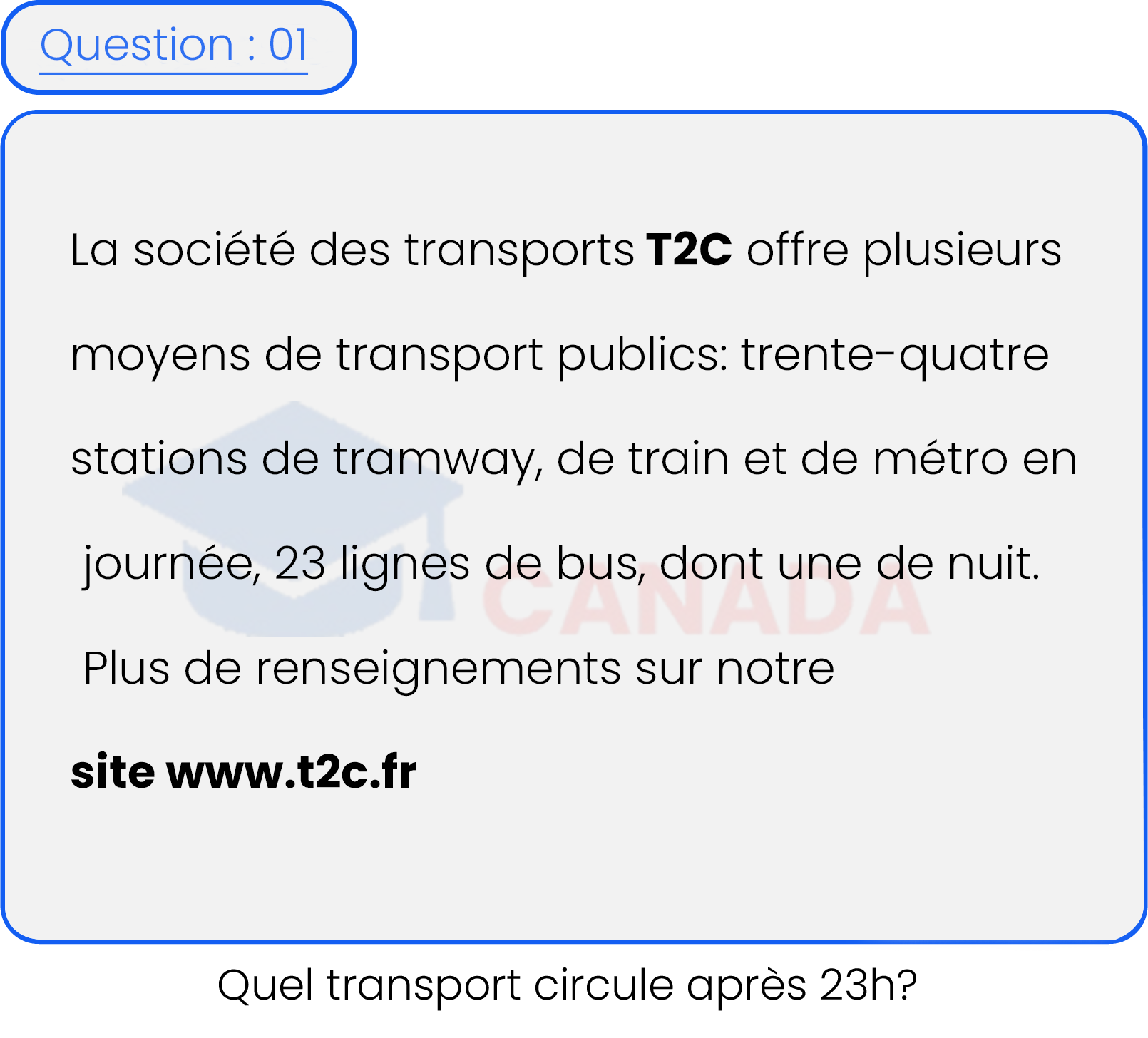 Question 1