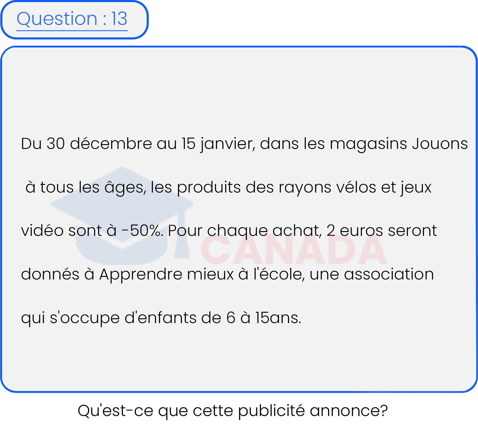 Question 13