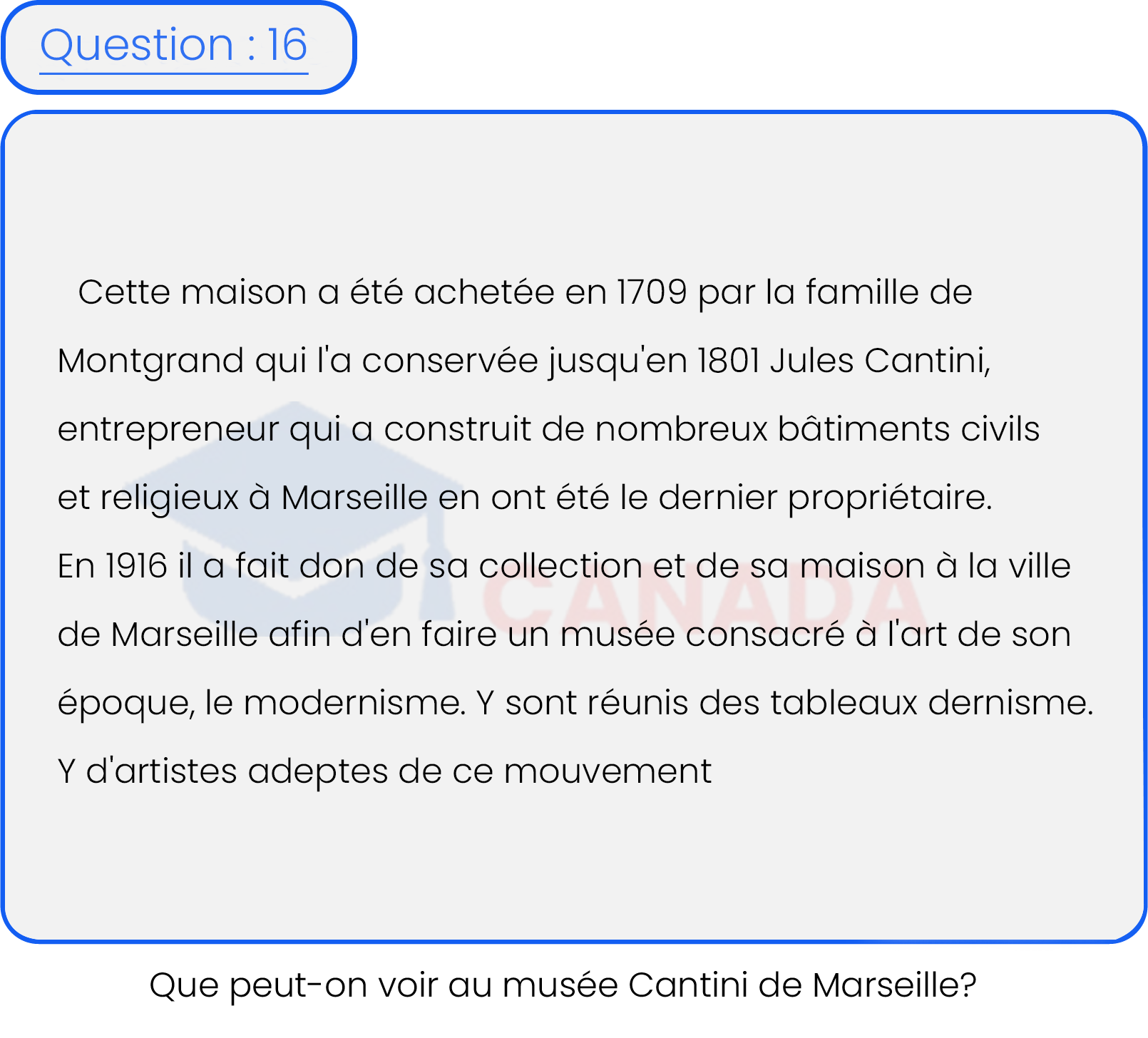 Question 16
