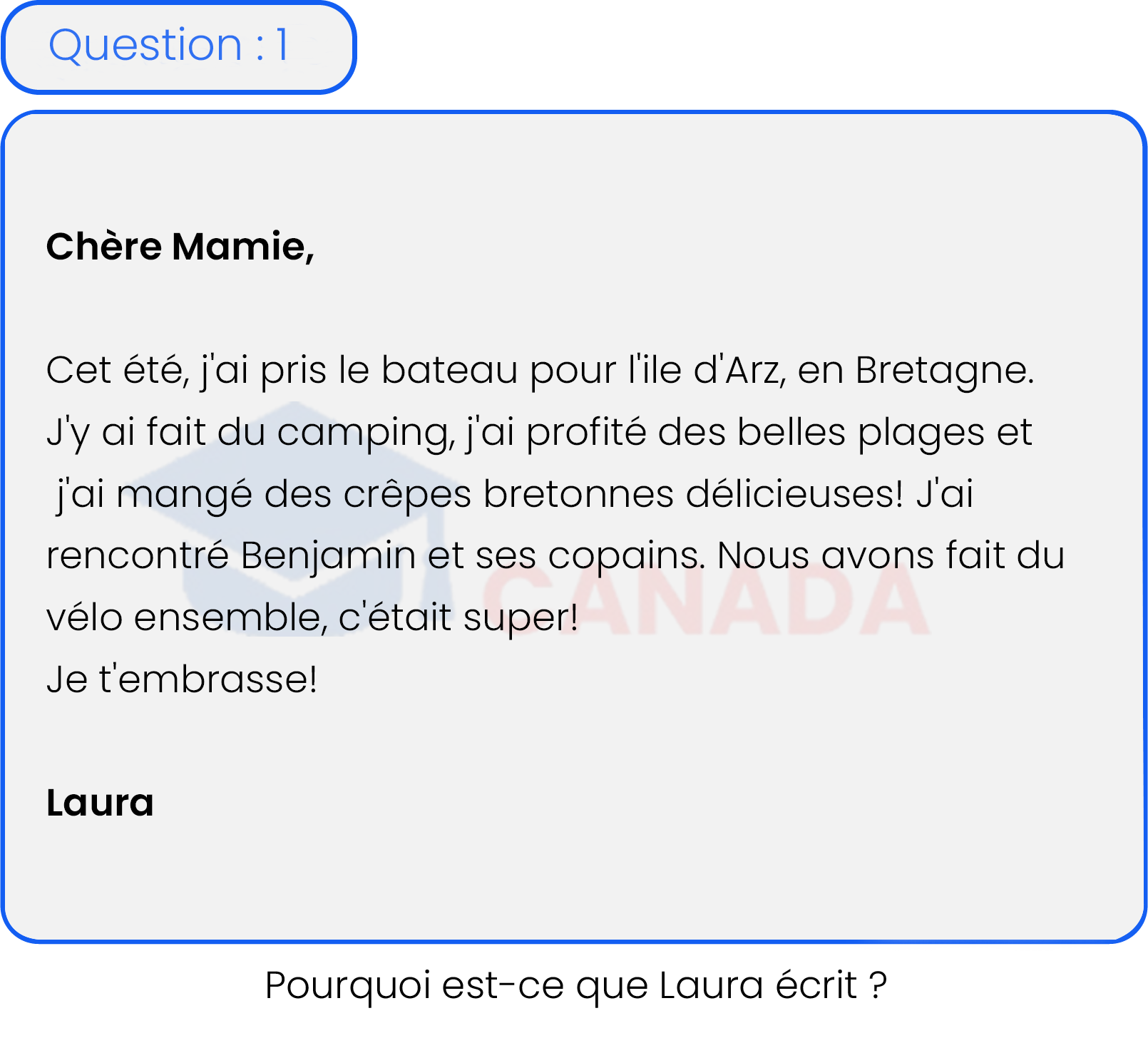 Question 1