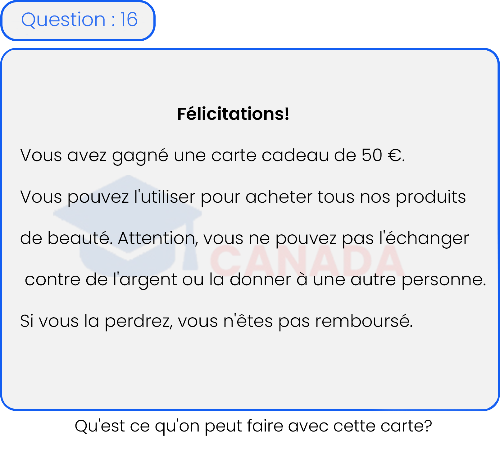 Question 16