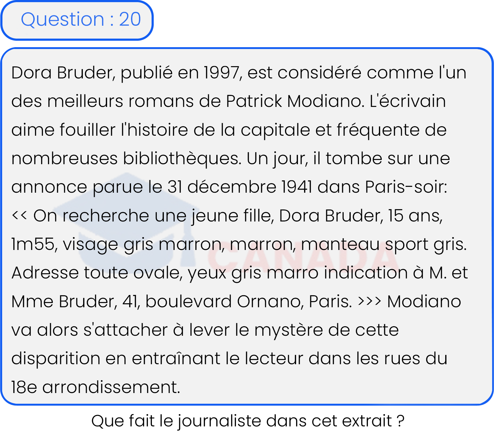 Question 20