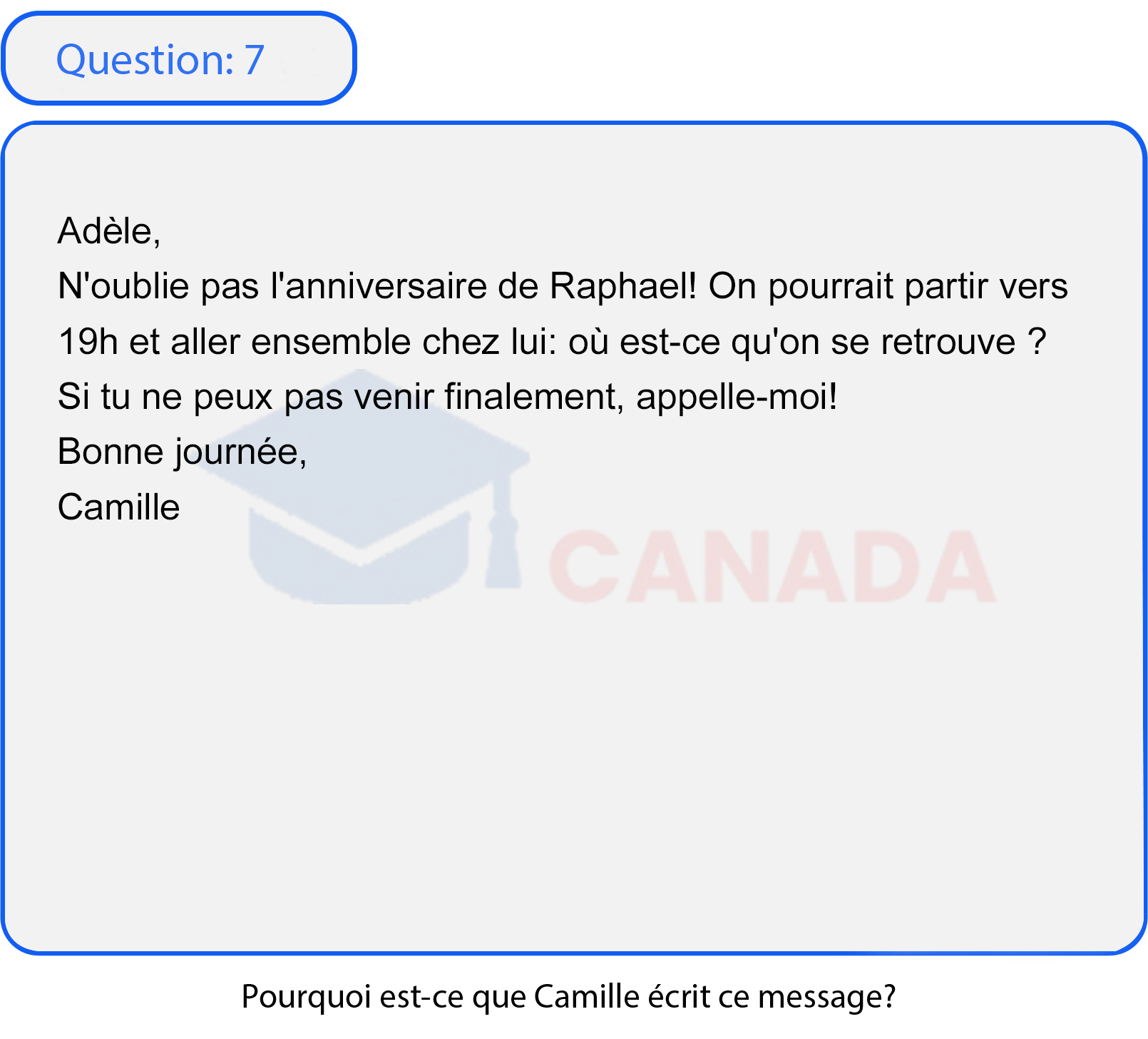Question 7
