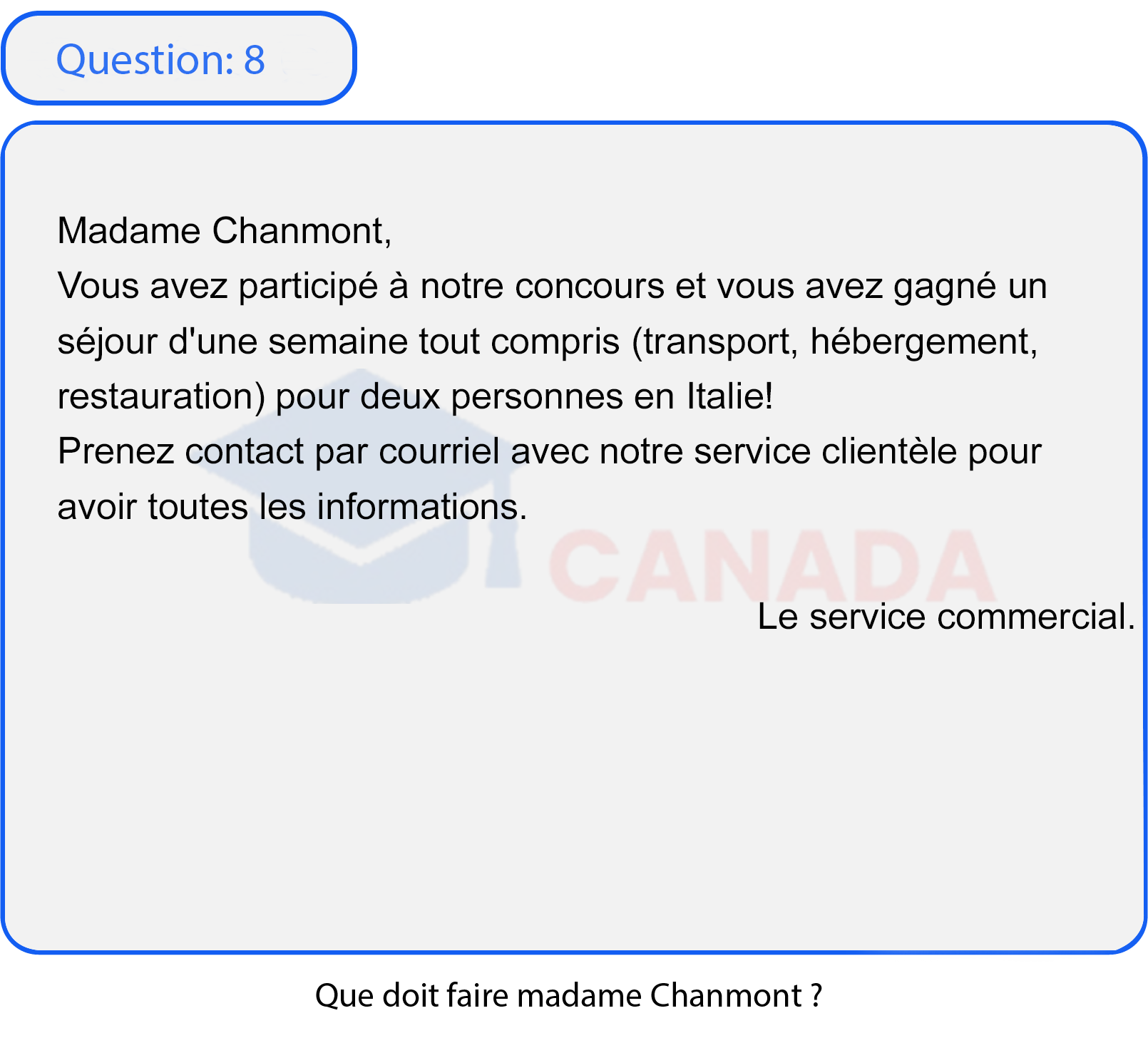 Question 8
