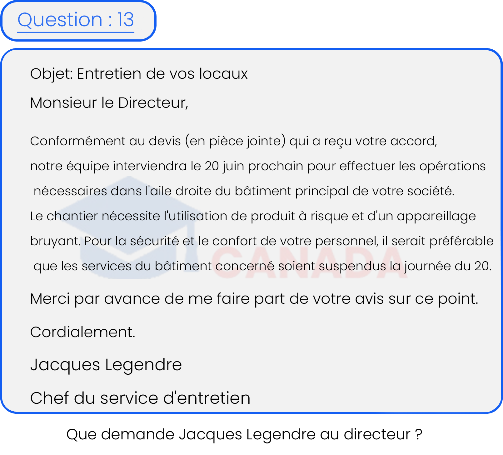 Question 13