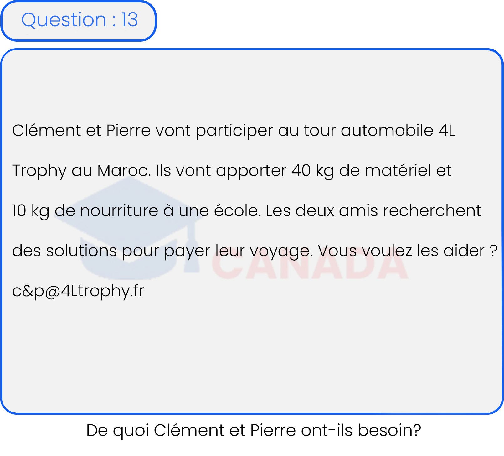 Question 13