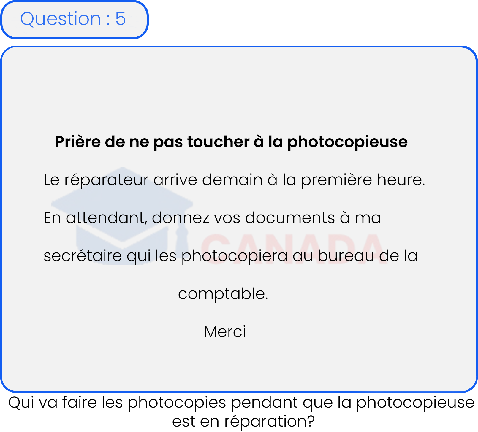 Question 5