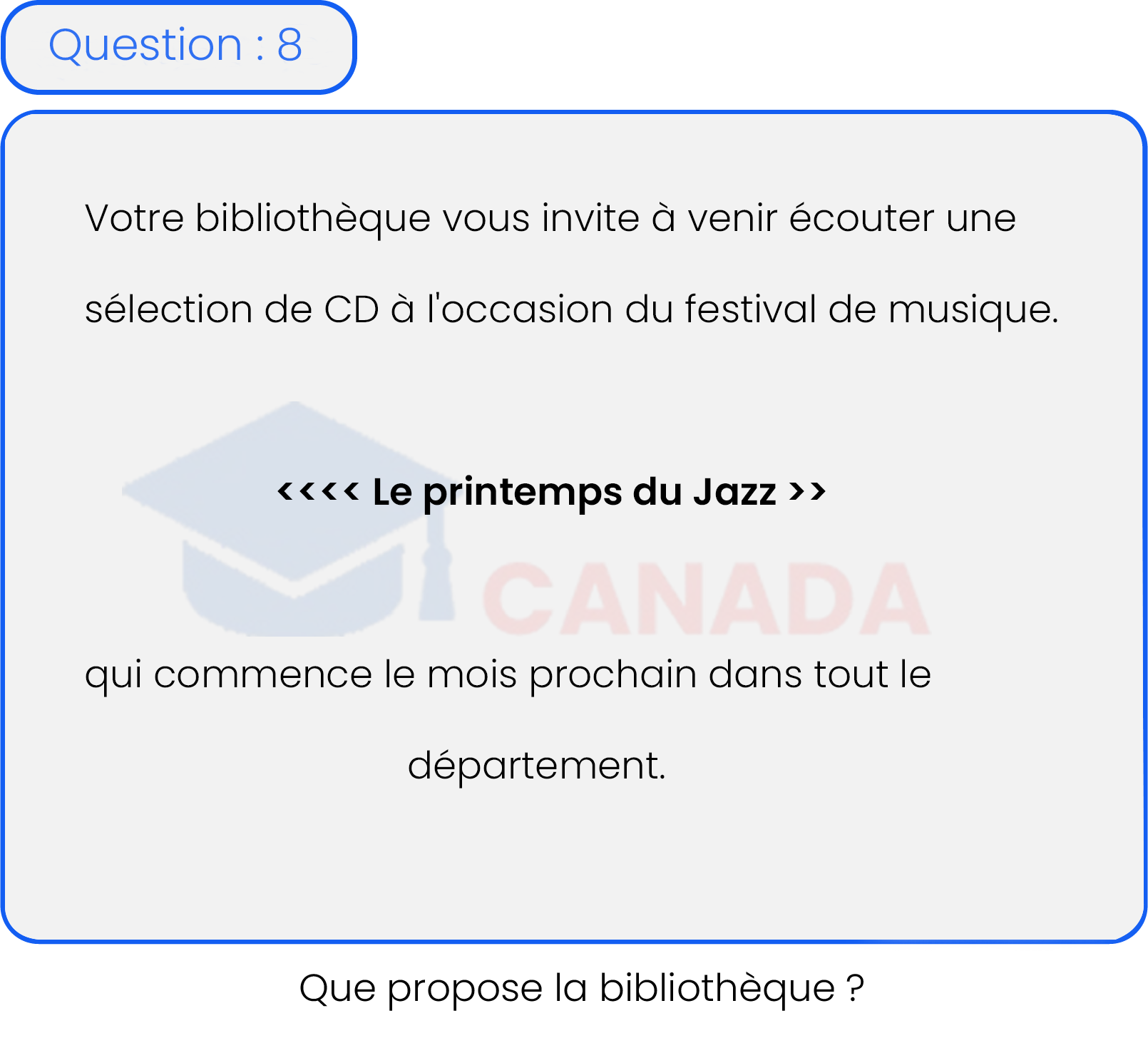Question 8