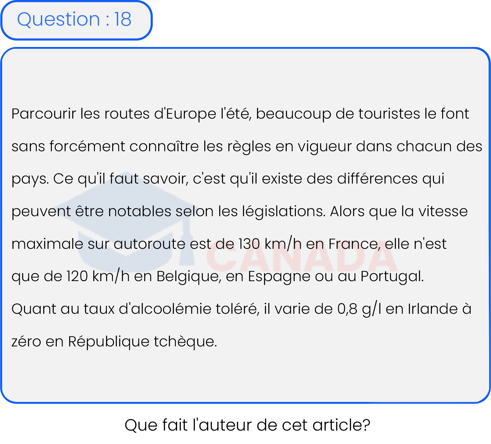 Question 18