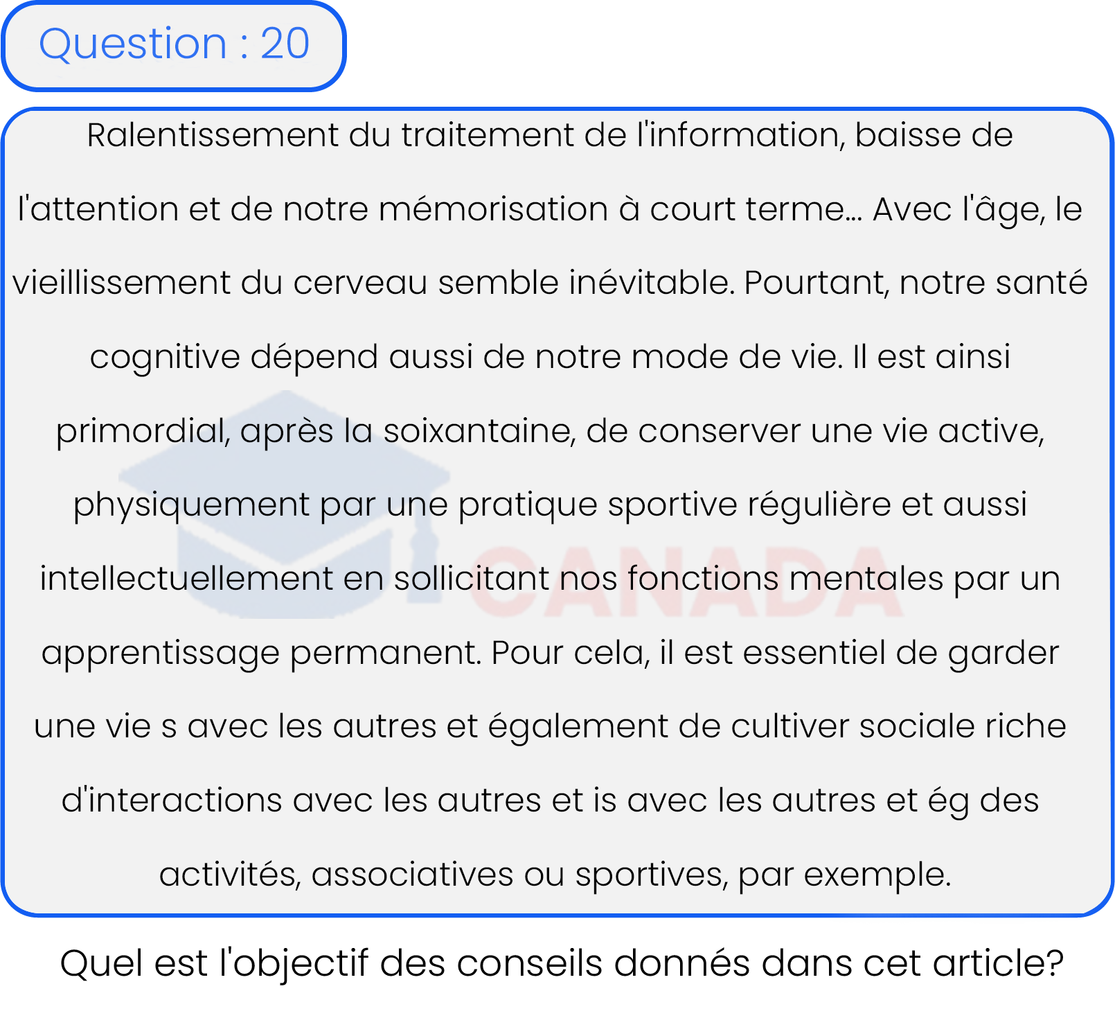 Question 20
