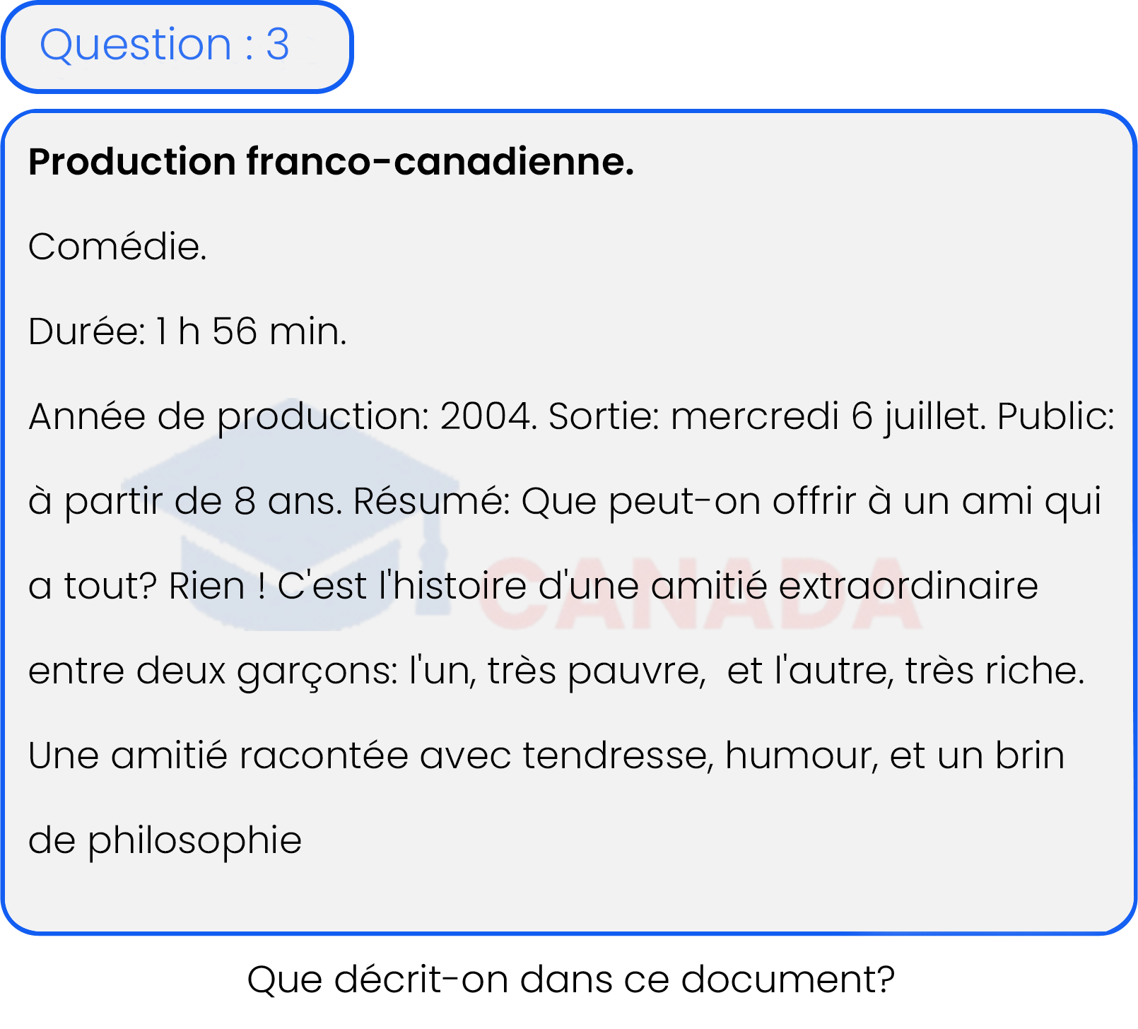 Question 3