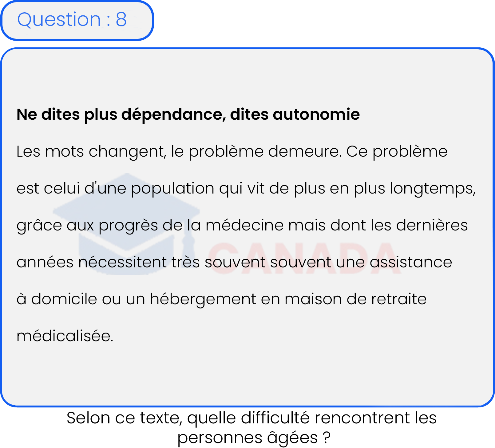 Question 8