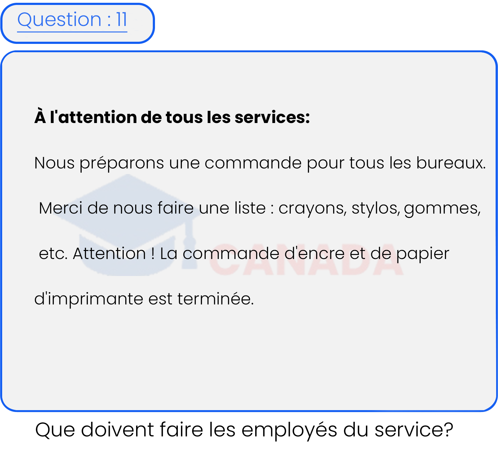 Question 11