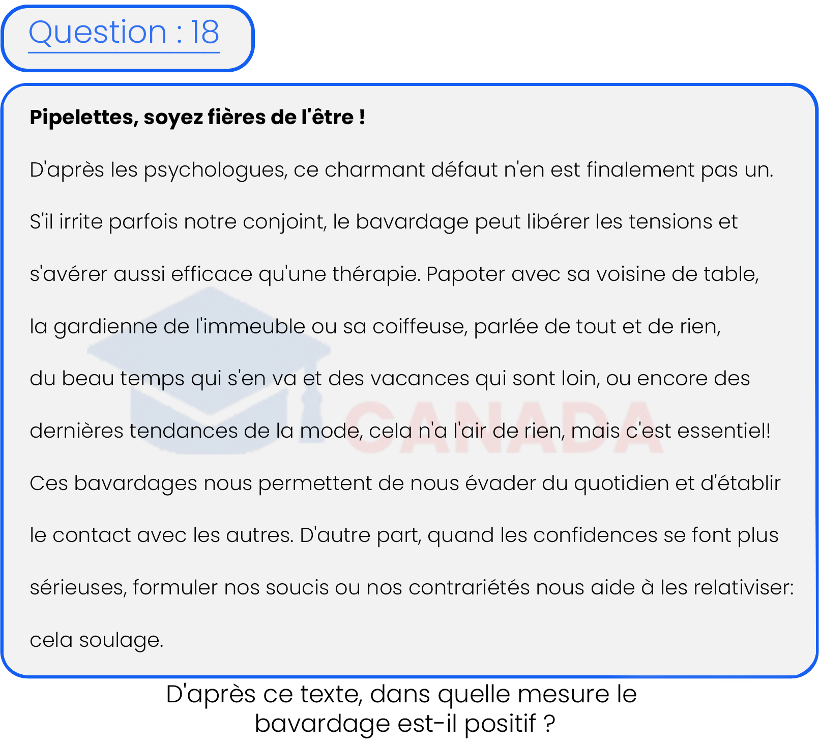 Question 18